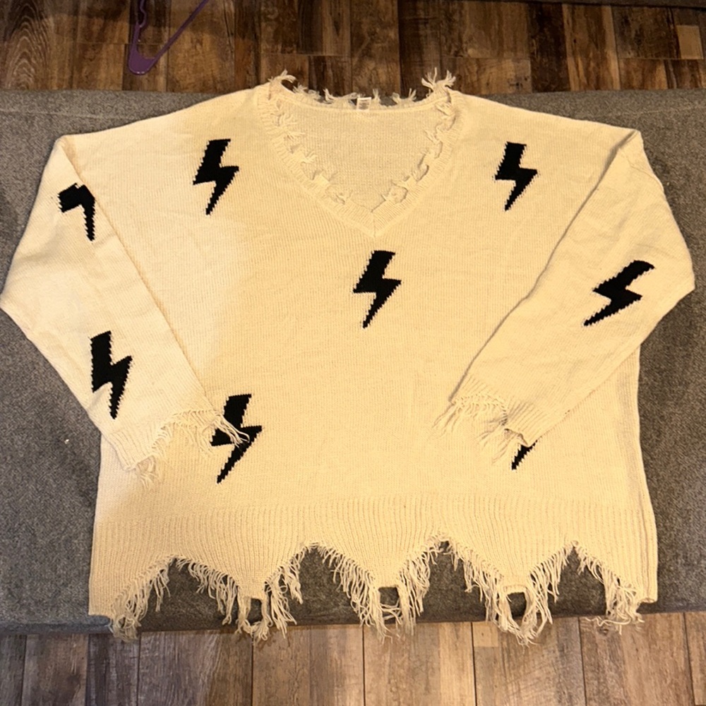 Lightning bolt sweater